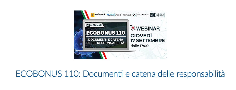 Econonus 110%: documenti e catena delle responsabilità